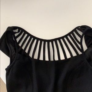 Laundry little black fitted dress